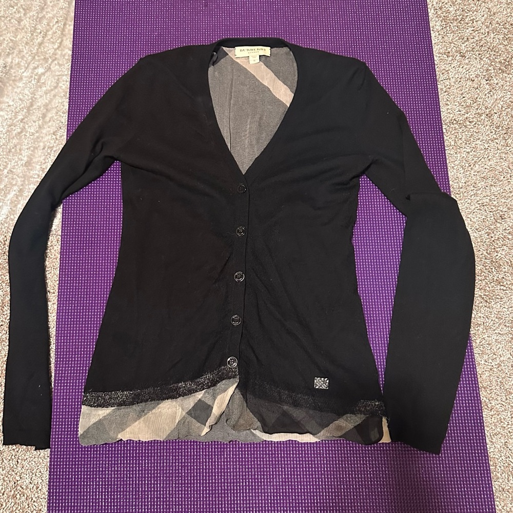 Burberry wool cardigan authentic